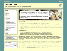 Tablet Screenshot of leximation.com